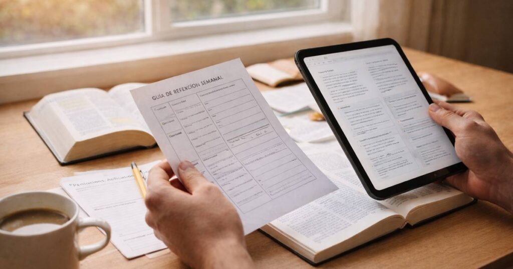 Recursos cristianos gratuitos impresos y digitales disponibles en LIFT para apoyar el crecimiento espiritual.